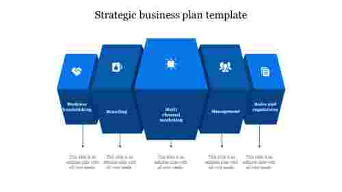 strategic business plan template-Blue